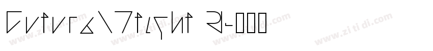 FuturaLTtight R字体转换